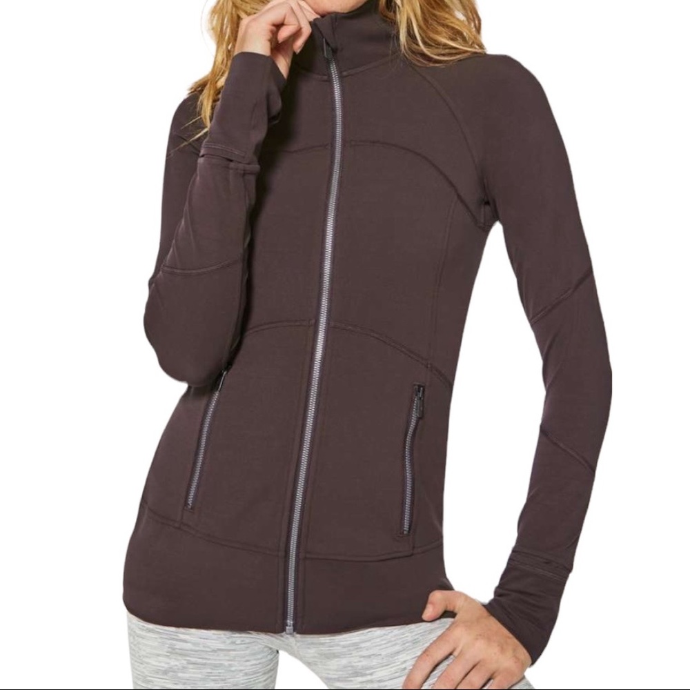 LULULEMON Contour Jacket Nulu Full Zip In Pelt - SZ 6